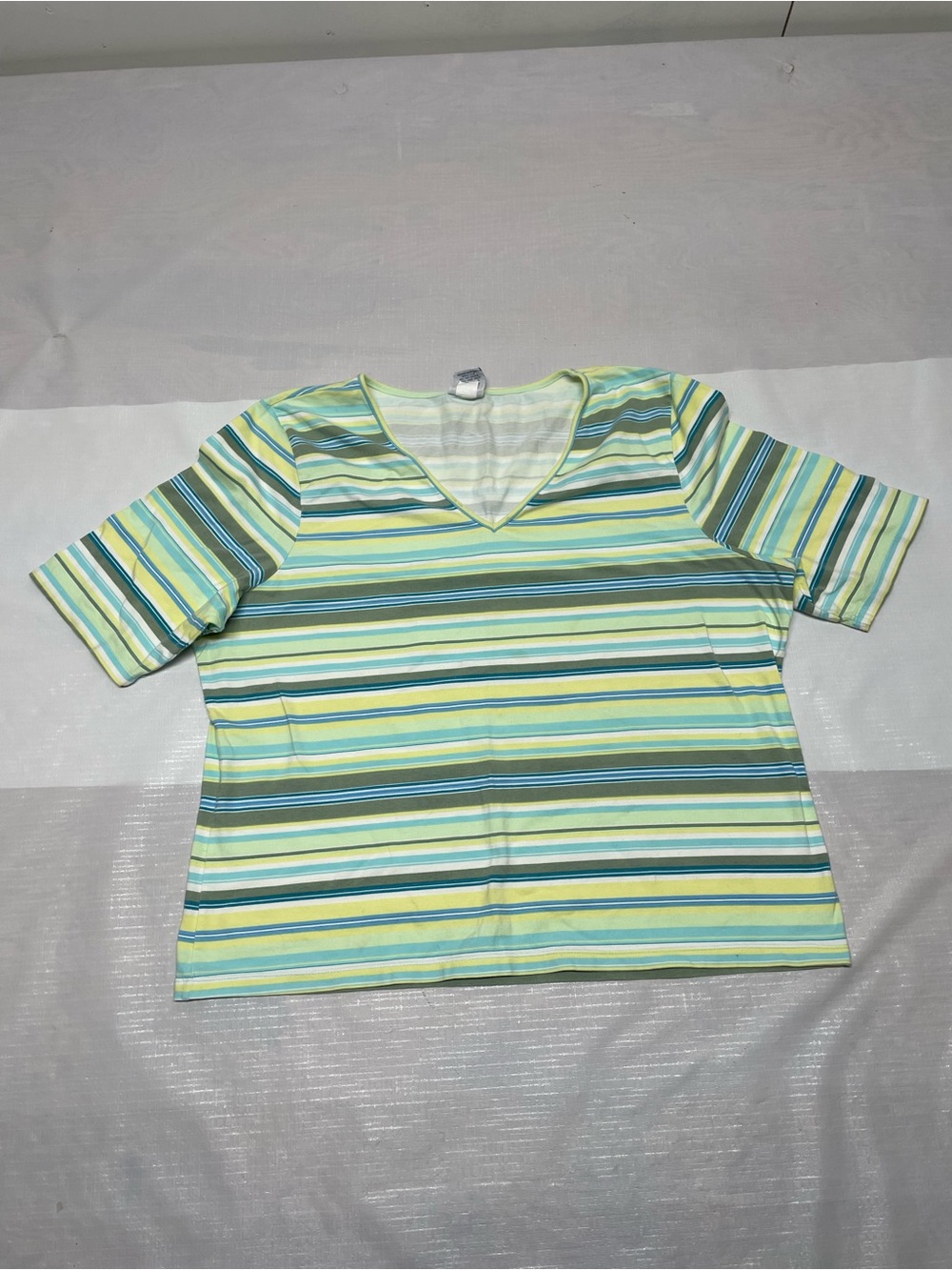 Old Navy Pastel Striped V-Neck Tee Sz: XXL